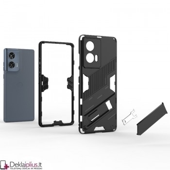 Smūgiams atsparus dėklas su kojele - juodas (Motorola Edge 50 Fushion) Smūgiams atsparus dėklas su kojele - juodas (Motorola Edge 50 Fushion)
